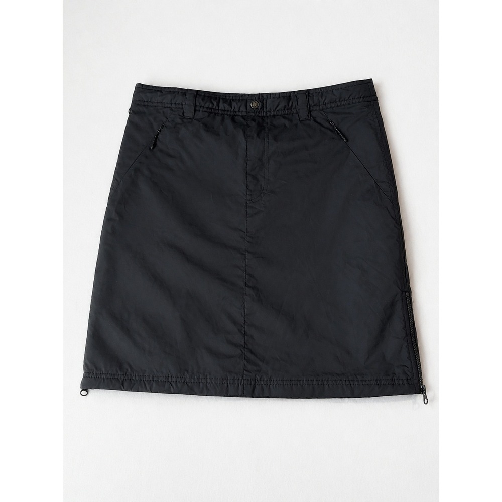 Sahalie Women's Black Utility Skirt M 8 10 Zip Pockets Outdoor Hiking